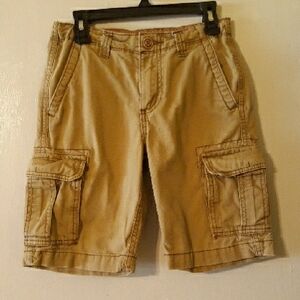 PS From Aeropostale Tan Cargo Shorts with Utility Pockets